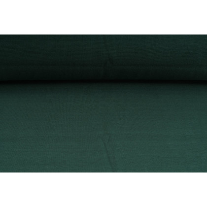 Oboulícní úplet, tričkovina, tmavě zelená, látky, metráž  - šíře 2 x 37 cm - TUNEL